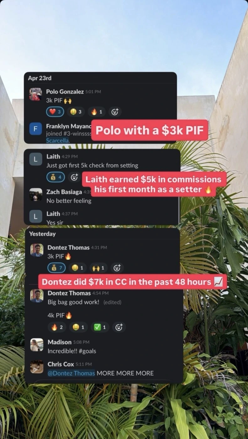 Direct Deposit sales rep win 14