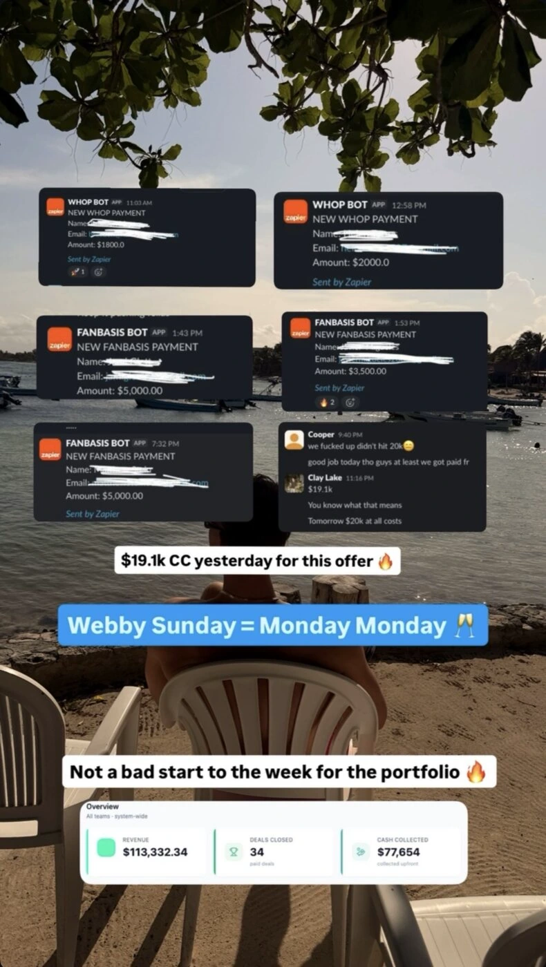 Direct Deposit sales rep win 20